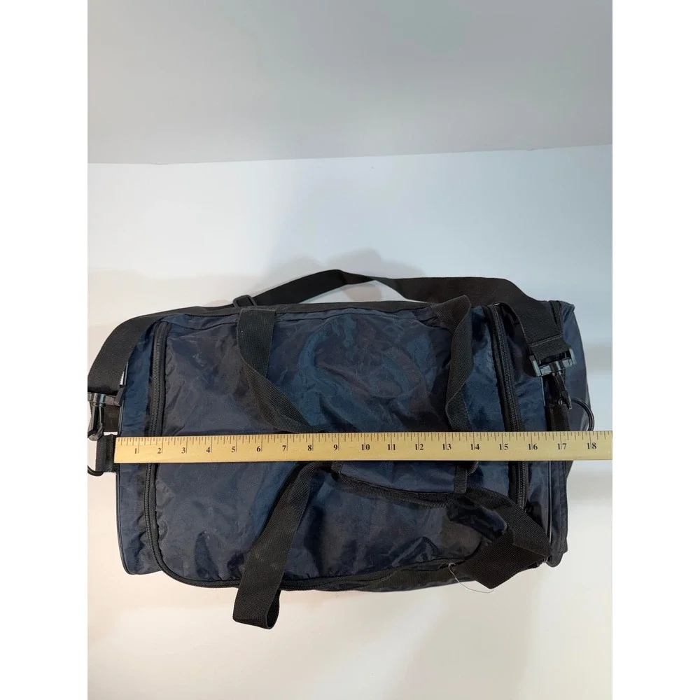 Vintage Adidas New York Yankees Duffel Bag Navy Blue MLB Gym Travel Luggage